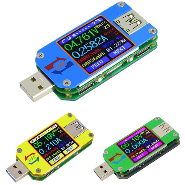 UM34/UM34C UM24/UM24C UM25/UM25C DC Voltmeter Ammeter Voltage Current Tester Voltage battery Charge USB T product image