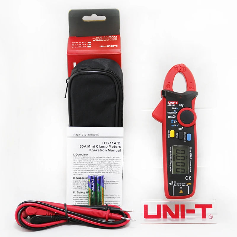 UNI-T UT211B Digital Clamp Multimeter AC DC 60A Current NCV Test Best Accuracy 20mA Zero detail image 5