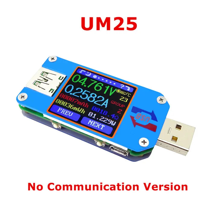UM34/UM34C UM24/UM24C UM25/UM25C DC Voltmeter Ammeter Voltage Current Tester Voltage battery detail image 9