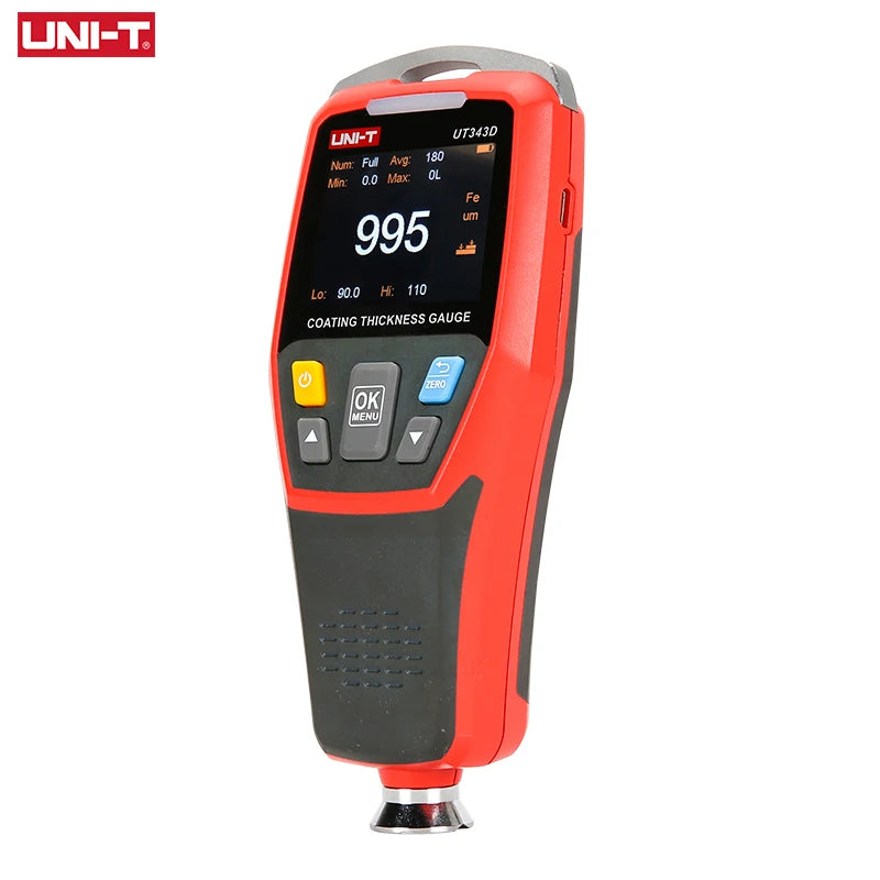 UNI-T UT343D Coating Thickness Gauge LCD Backlight 320 x 240 Pixels Digital FE/NFE Metal Car detail image 3