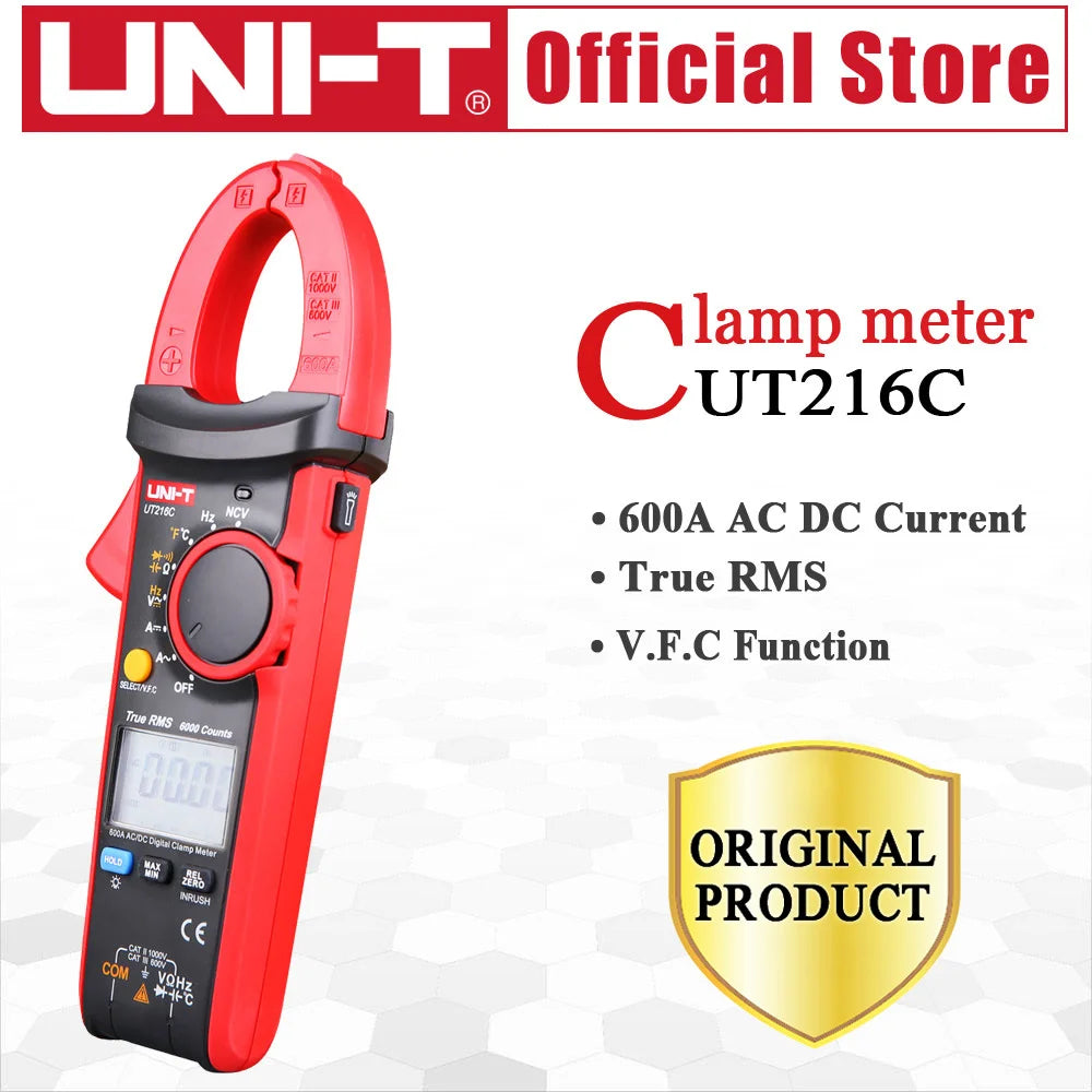 UNI-T UT216C 600A Digital Clamp Meters AC DC Current Auto Range Multimeters NCV V.F.C Diode detail image 3