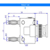 Hantek BNC Banana Plug Adapter for Oscilloscope Tools Multimeter Accessories HT311 Dual-Jack Female Coaxial Connector