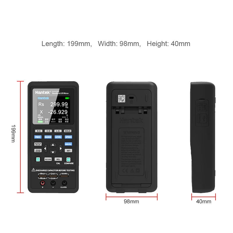 Hantek1833C LCR Hantek1832C Digital LCR Meter Handheld Portable Inductance Capacitance and detail image 3