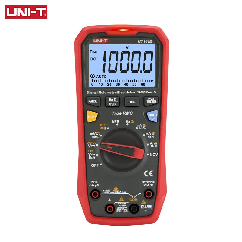 UNI-T UT161B UT161E UT161D Smart Digital Multimeter Profesional Tester True RMS CE Voltmeter detail image 9