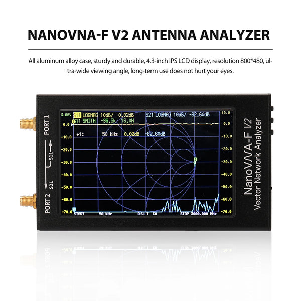 NanoVNA-F V2 4.3 Inch IPS LCD Display Vector Network Analyzer S-A-A-2 Antenna Analyzer Short detail image 3