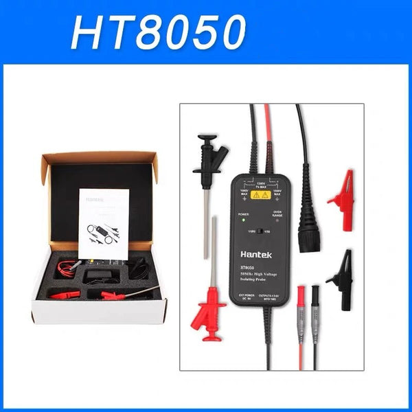Hantek 100MHZ Oscilloscope HT8050/HT8100 High Voltage Differential Probe Isolation Probe LED detail image 7