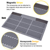 Toolour Heat Resistant Silicone Soldering Mat Magnetic Electronic Repair Work Mat for BGA and Gun Soldering Iron, Workbench