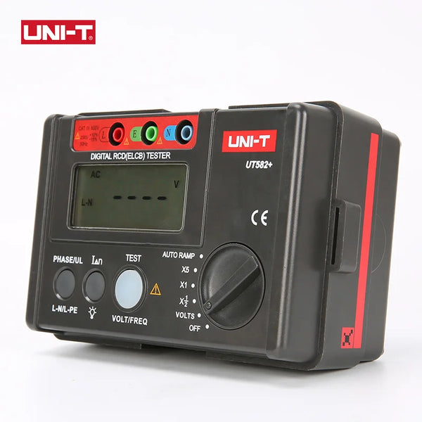 UNI-T UT582+ Digital RCD (ELCB) Tester AUTO RAMP Leakage Circuit Breaker Meter with detail image 4