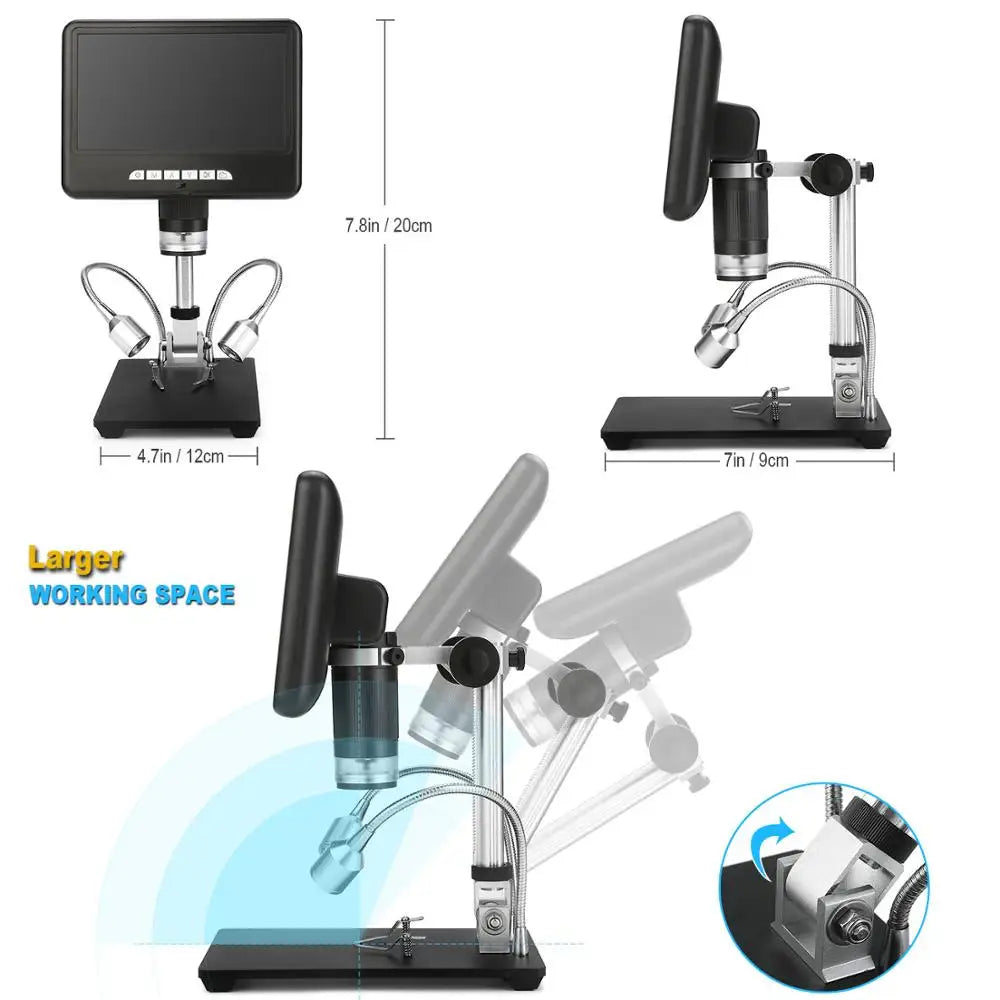 Andonstar AD207S HDMI Digital Microscope for PCB Soldering Long Object Distance for PCB/SMD detail image 4