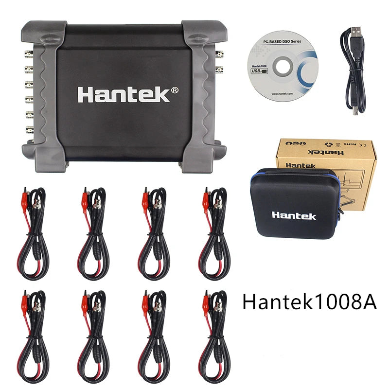 Hantek 1008C 8ch Oscilloscope With HT25 + HT201 CC-65 USB PC Storage Oscilloscopi/ Generator detail image 7