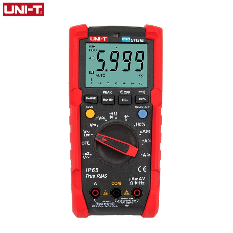 UNI-T Tester Digital Multimeter Profesional UT191T UT191E True RMS Auto Range DMM 20A detail image 6