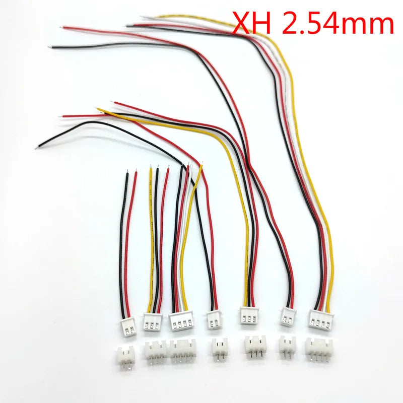 10Sets SH1.0 JST1.25 ZH1.5 PH2.0 XH2.54 Connector Female+Male 2/3/4/5/6/7/8/9/10P Plug With Cable 10/20/30cm