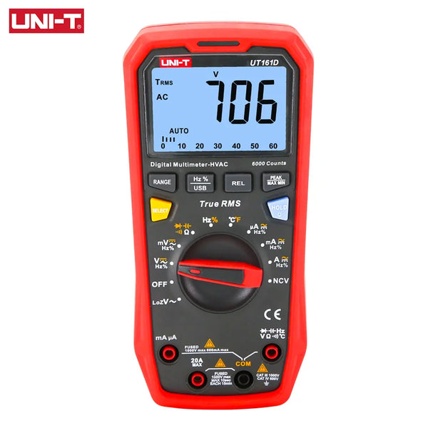 UNI-T UT161B UT161E UT161D Smart Digital Multimeter Profesional Tester True RMS CE Voltmeter detail image 8