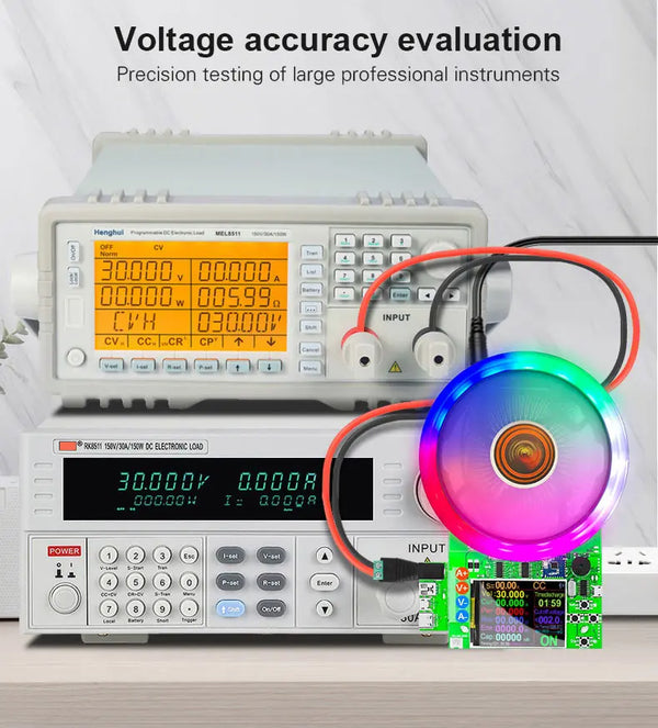 DL24/P Color 2.4" DC USB tester electronic load lithium battery capacity monitor discharge charge power meter supply checker APP