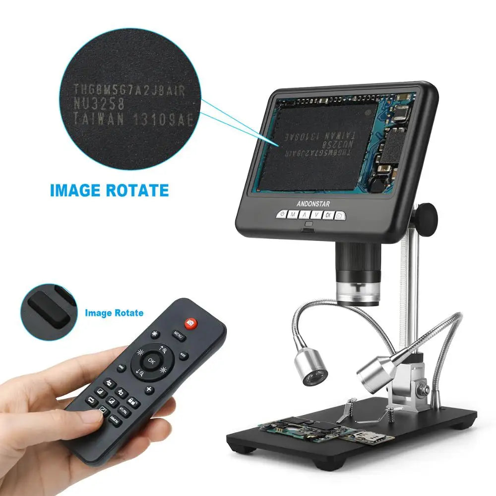 Andonstar AD207S HDMI Digital Microscope for PCB Soldering Long Object Distance for PCB/SMD detail image 3