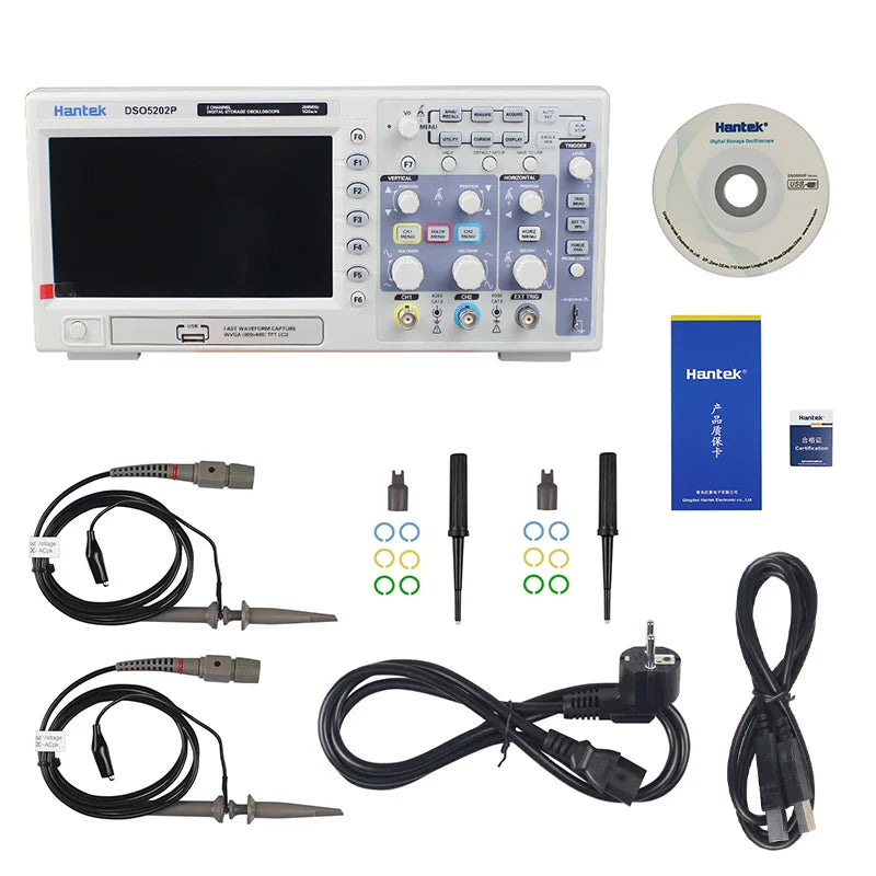Hantek DSO5202P DSO5102P DSO5072P Digital Storage Oscilloscope 2-Channel 70MHz-200MHz detail image 8