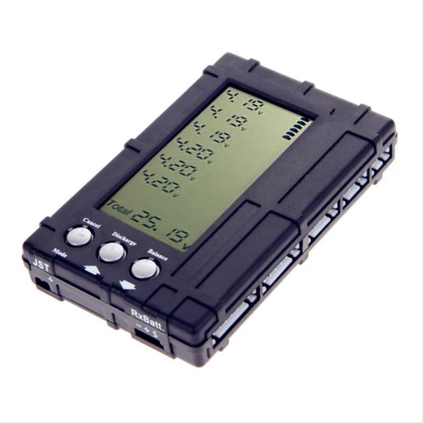3 in 1 2-6S LiPo / LiFe Battery Balancer Voltage Meter Tester LCD Display Register Record JST Connector F product image