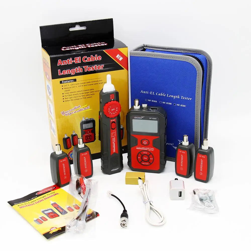 NOYAFA NF-858C Network Cable Tester Trace Line Locator POE BNC Finder Port Blinking Red detail image 6