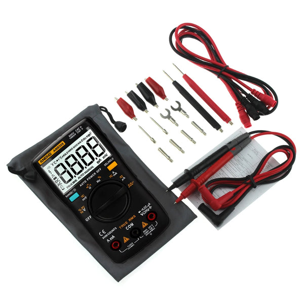Digital Multimeter AN8008 9999 Counts Transistor True RMS Tester  Auto Electrical Testers Voltage capacitor Power Meters  Test