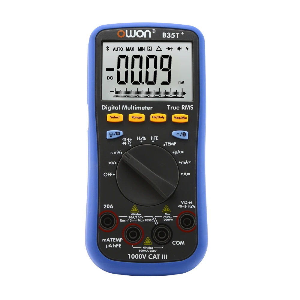 OWON B35T+ True RMS Digital Multimeter BLE 3in1 Datalogger+Multimeter+Temperature Multi-Connection for Mo product image