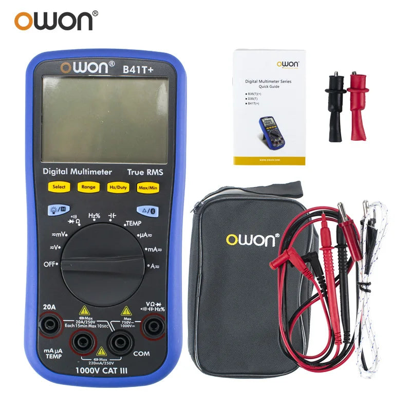 OWON B41T+ Bluetooth Digital Multimeter,Provide True RMS with Four and a Half Digits 3 in 1 Support for O product image