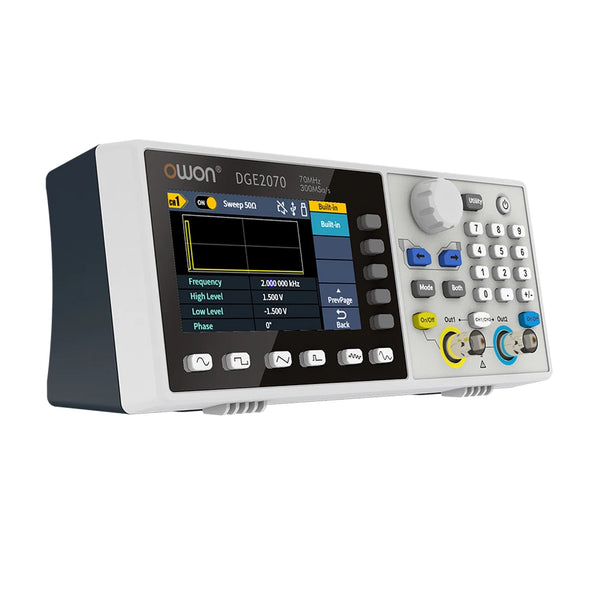 OWON DGE2035 DGE2070 Arbitrary Waveform Generator 2 Channels 35Mhz 70Mhz Bandwidth 14Bits detail image 2