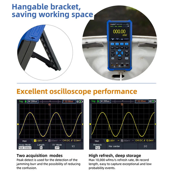 OWON HDS2102S HDS272S HDS242S Handheld Digital Oscilloscope 100MHz Bandwidth 500MS/s 2CH + detail image 4