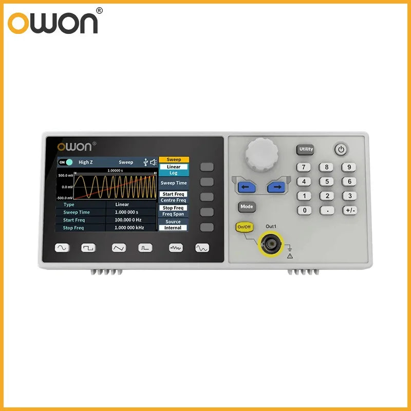 Owon DGE1030 DGE1060, 3.6-Inch Lcd Waveform Generator, Any Waveform Generator 1 Channel 30mhz 60mhz, Vert product image