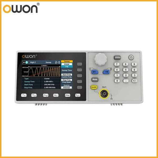 Owon DGE1030 DGE1060, 3.6-Inch Lcd Waveform Generator, Any Waveform Generator 1 Channel 30mhz 60mhz, Vert product image