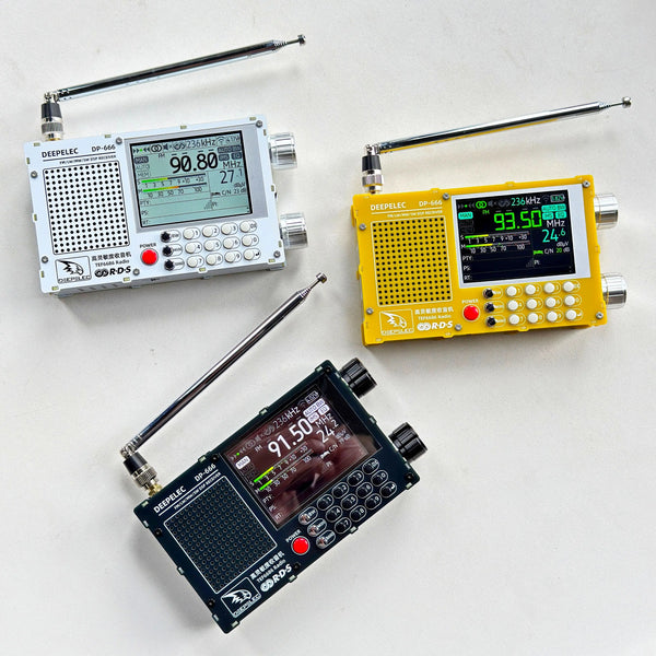 DP-666 DEEPELEC TEF6686 Radio Full Band FM AM LW MW SW Kurzwellen ESP32 RDS 2,8 Zoll IPS LCD