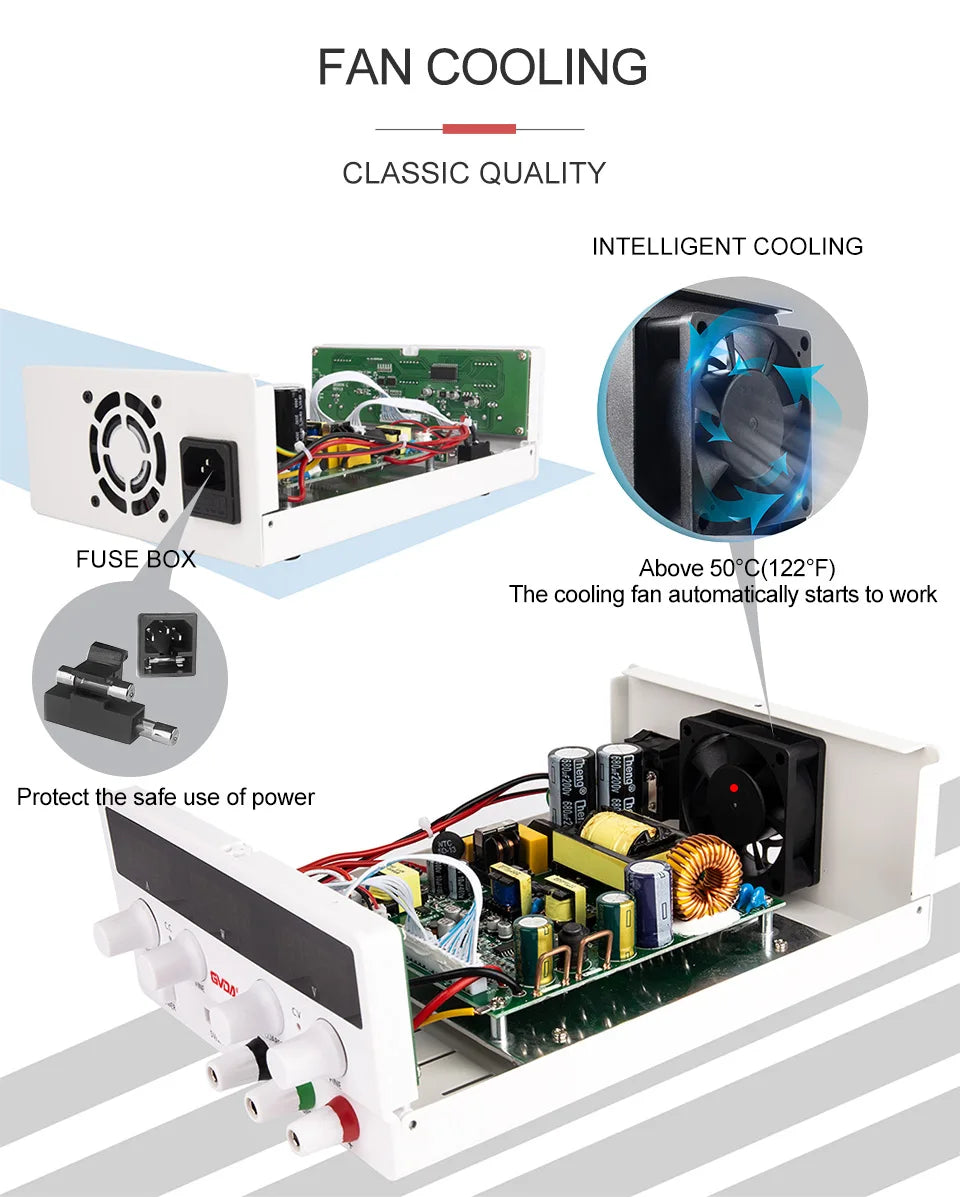 GVDA Adjustable DC Power Supply 30V 10A Lab Power Supply 300W Voltage Regulator Stabilizer detail image 5