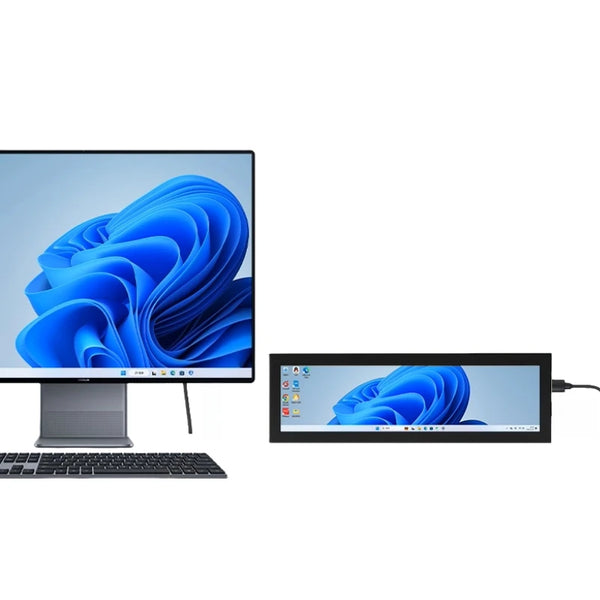 New 8.8 Inch USB Type-C Secondary Screen Long Strip LCD Display CPU GPU RAM Computer Monitor detail image 5