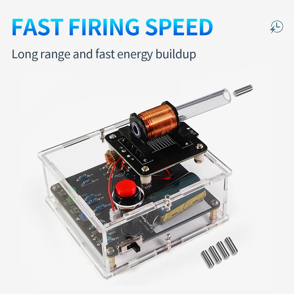 DIY High-Voltage Electromagnetic Cannon Electronic Kit DC3V Enhanced Edition Circuit Board detail image 3