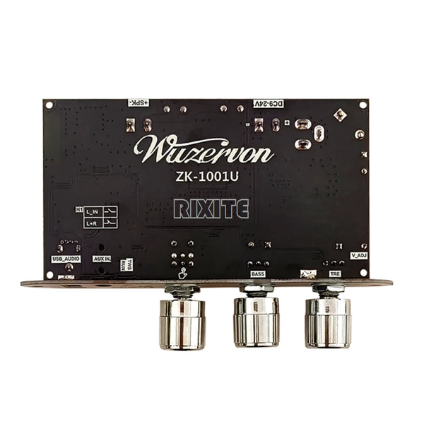 ZK-1001U 100W Bluetooth 5.3 Mono TPA3116D2 Amplifier Board Module Supports APP AUX USB Flash detail image 6