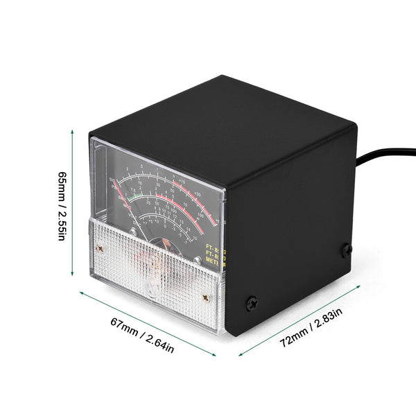 Mini SWR Power Meter External Meter Pointer Wattmeter Receive Display Meter Compatible with detail image 3