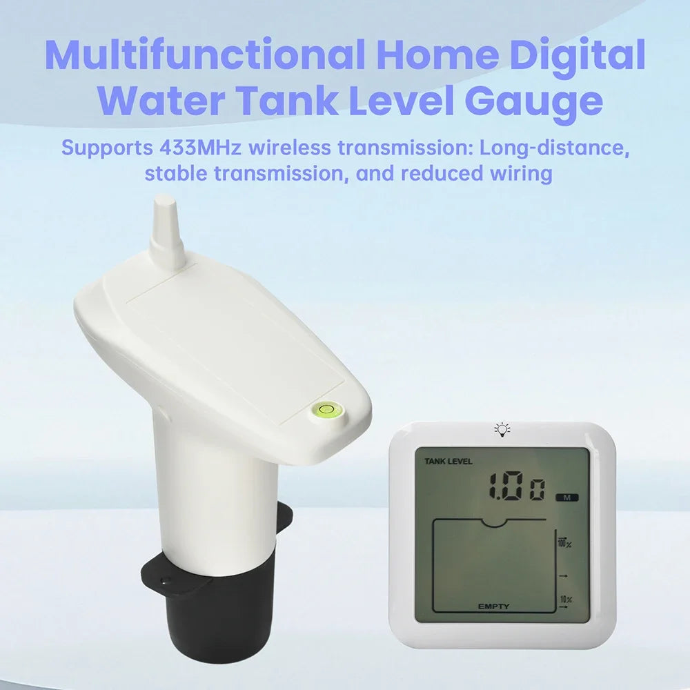TS-FT007 Digital Water Tank Water Level Gauge Ultrasonic Liquid Level Gauge Liquid Level detail image 2