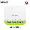 SONOFF MINI DUO 2-Gang Zigbee Smart Switch MINI-ZB2GS Small & Safe Dual-Load Control Supports External Switch Require zigbee hub