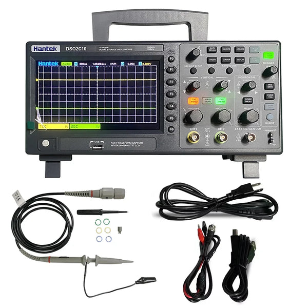 Hantek DSO2D15 Digital Oscilloscope DSO2C10 2D10 2 Channels 150MHz Oscilosc pio 25MHz Signal detail image 7