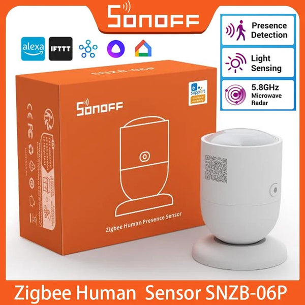 SONOFF Zigbee Human Presence Sensor SNZB-06P Presence Detection Light Sensing Smart Home Automation For G product image