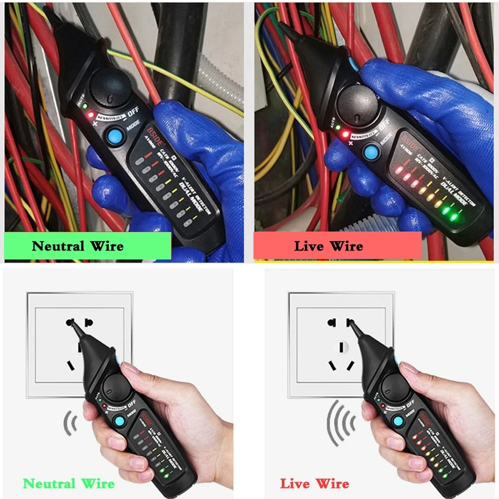 BSIDE AVD06 Non-Contact Voltage detector indicator Profession Smart Test Pencil Live/phase detail image 4