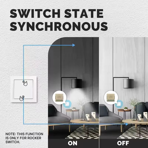 MOES Tuya Mini WiFi/Zigbee Smart Switch/Dimmer Module DIY Module Light Switch 1/2 Gang detail image 5