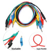 5pcs Banana to Banana Plug Test Lead Set 4mm Stackable Banana Plug Wire Test Cable Lead for Multimeter, Electrical Test Wire