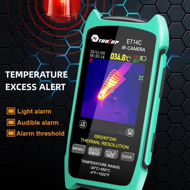 TOOLTOP ET14C -20~550 Thermal Imaging Camera ISR 240x240 Peixls Optional Macro Lens Building detail image 2