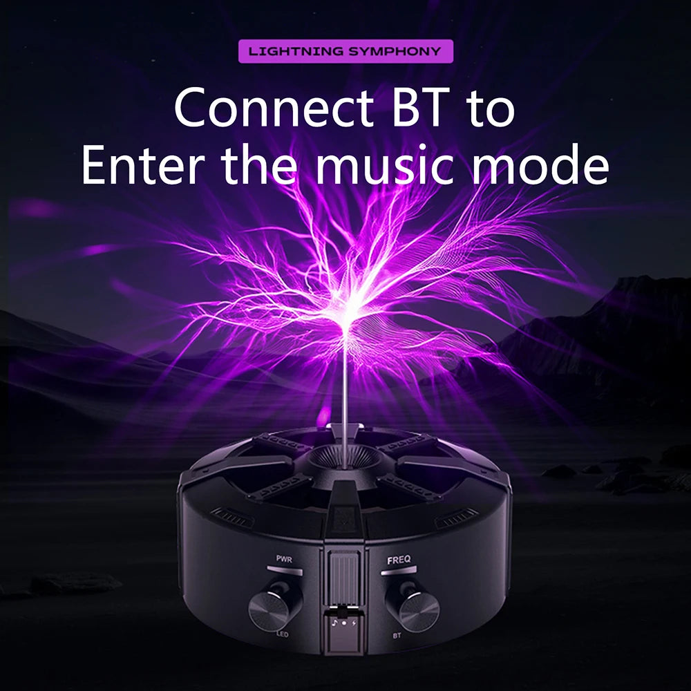 Tesla Coil Bluetooth Music Box Arc Generator Artificial Lightning Touchable Teaching detail image 2