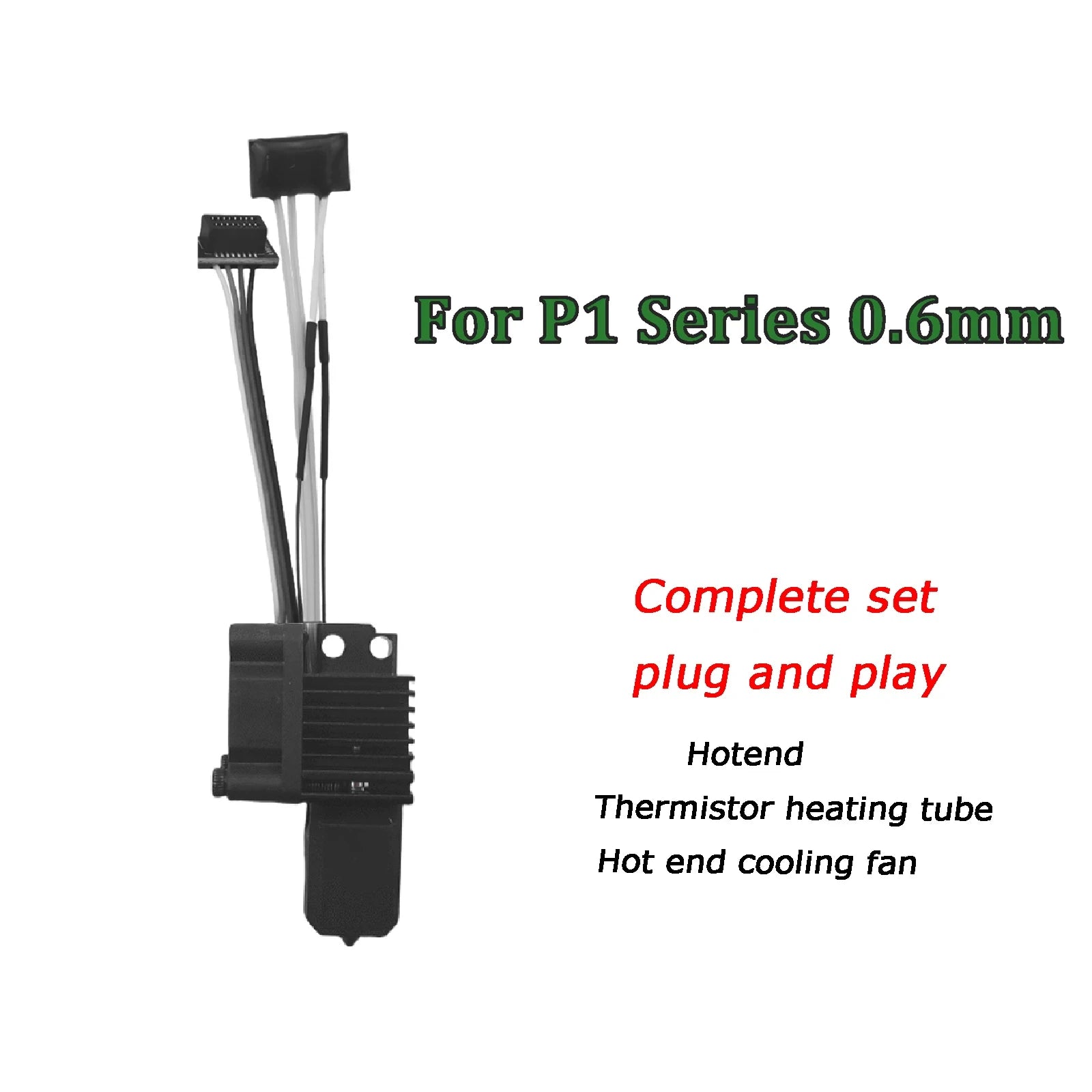 For Bambu Lab P1S Hotend Bambulab X1C Nozzle P1S P1P X1 Printhead Hardened Steel Integrated Design Prevents Material Leakage