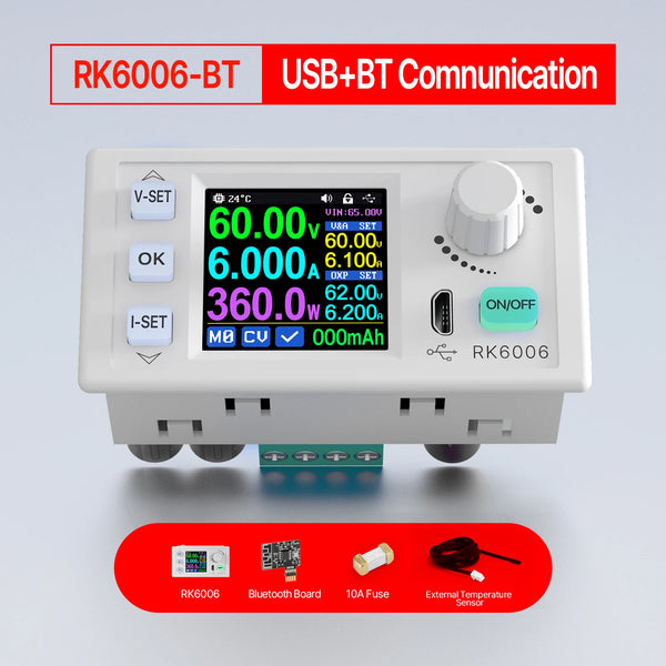 RD RK6006 RK6006-BT 60V 6A 4 digit Communication Adjustable DC to DC Step Down Voltage Bench detail image 7