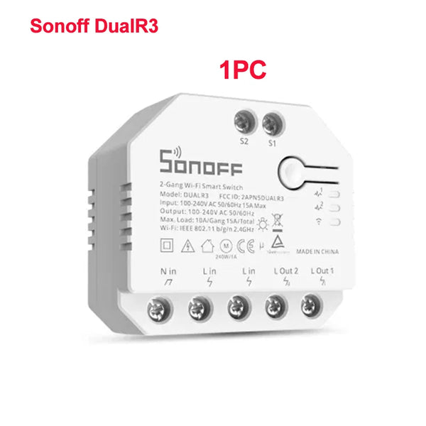 SONOFF Dual R3 2 Gang Wifi Smart Switch Dual Relay Module With Power Metering Smart Roller detail image 7