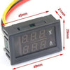 Digital Voltmeter Ammeter DC 100V 10A Amp Voltage Current Meter Tester 0.28 Inch Dual LED detail image 3