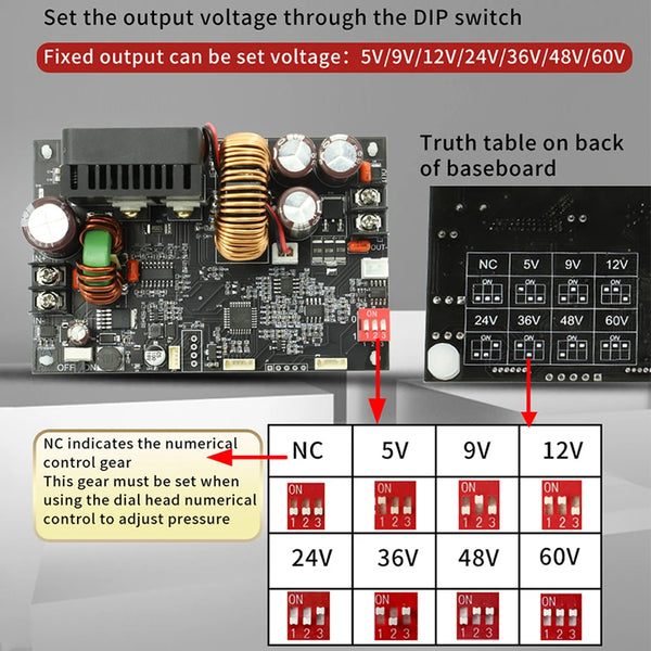 0~60V CNC Adjustable DC Stabilized Voltage Power Supply Constant Voltage and Constant detail image 3
