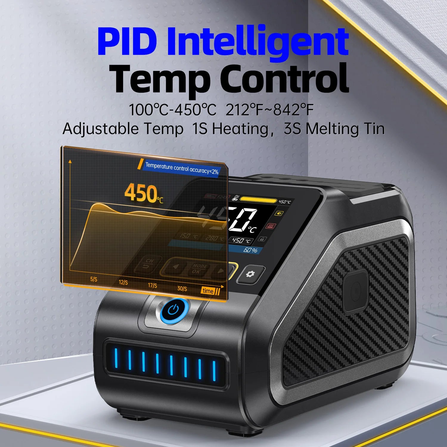 FNIRSI DWS-200 Power Repaid Heating Soldering Iron Staion detail image 2